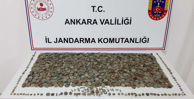 Ankara’da 3 milyon lira değerinde tarihi eser ele geçirildi